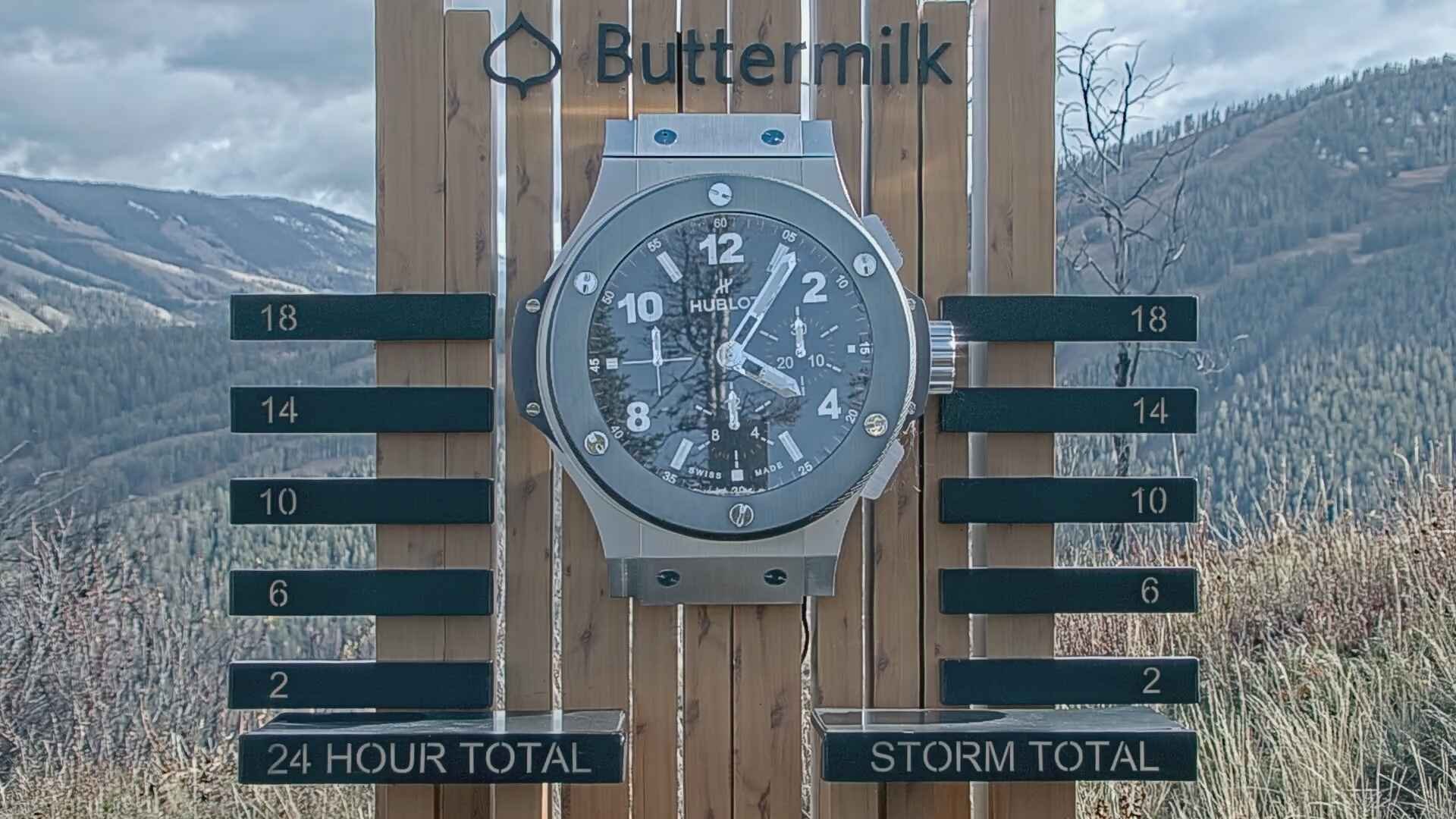 Buttermilk snow stake