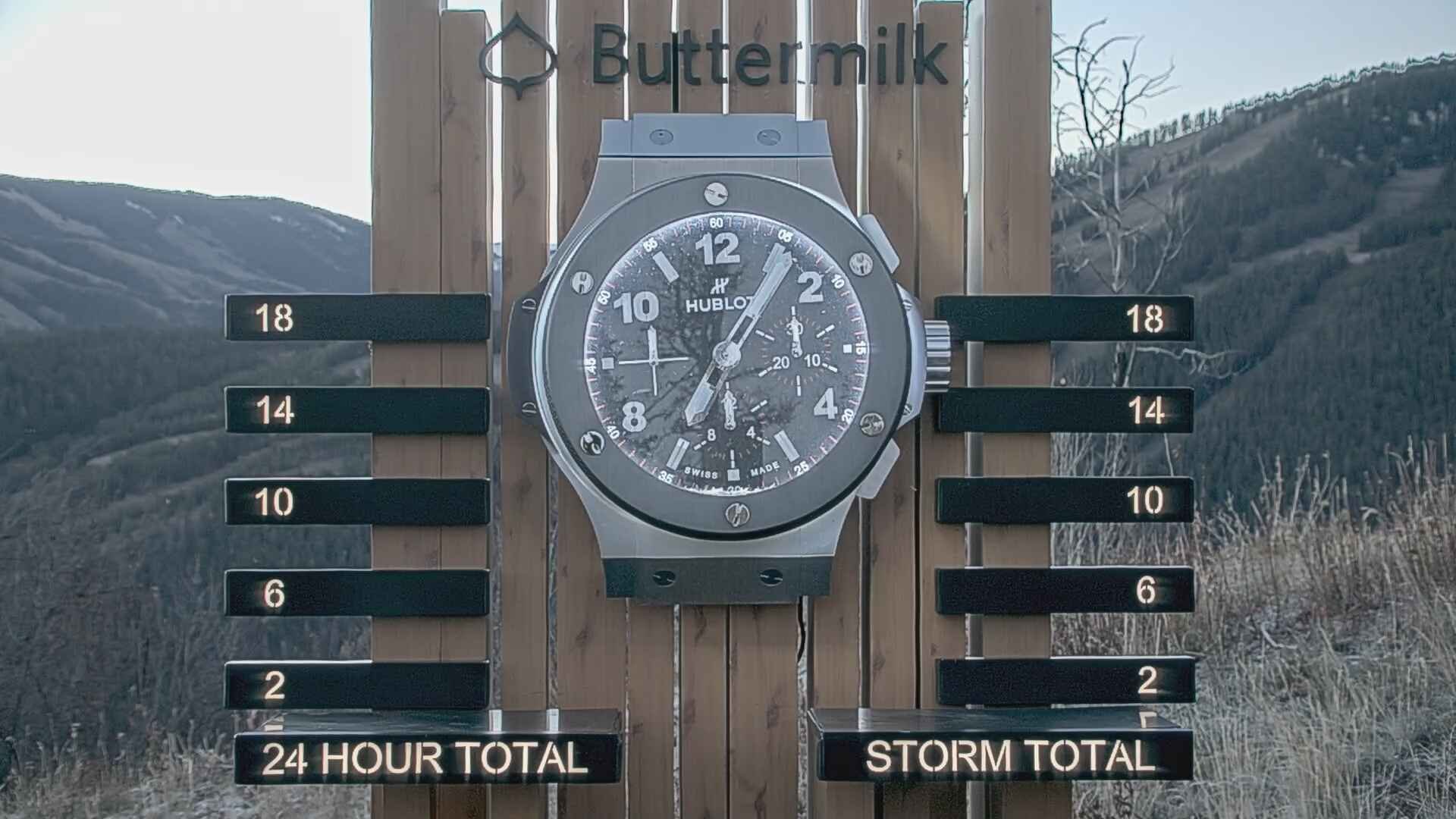 Buttermilk snow stake