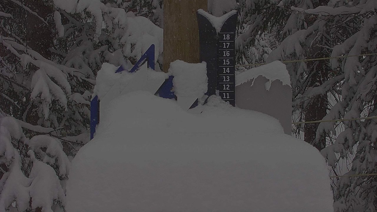 A-Basin snow stake, measured 12.0 inches
