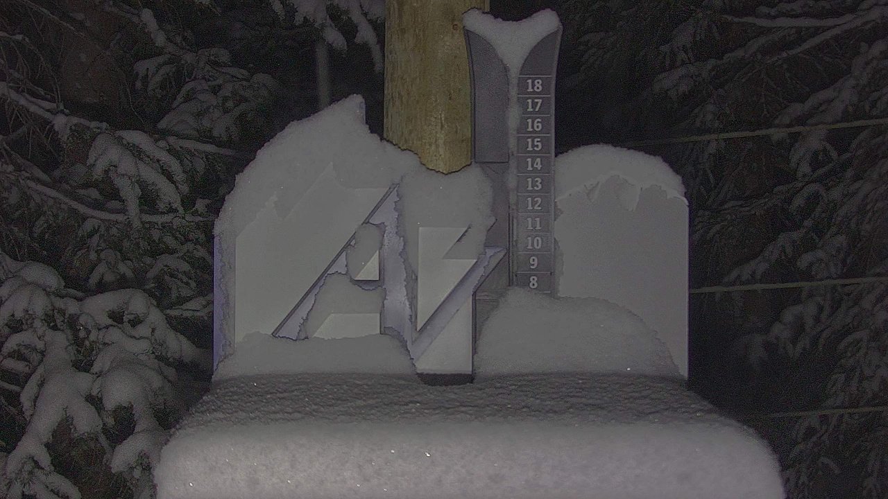 A-Basin snow stake, measured 5.0 inches
