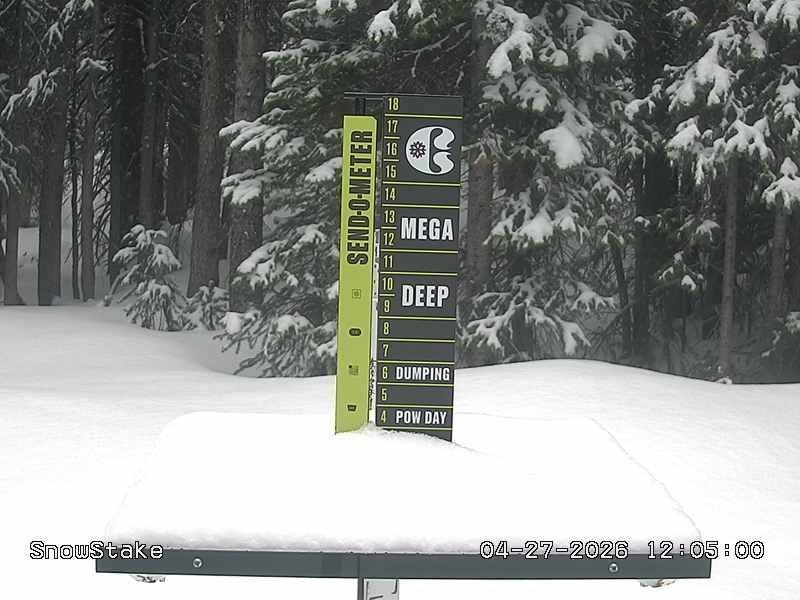 Copper snow stake, measured 4.0 inches