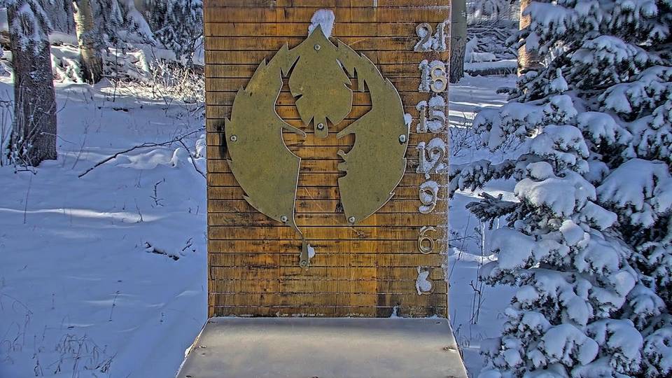 Deer Valley snow stake, measured 0.0 inches