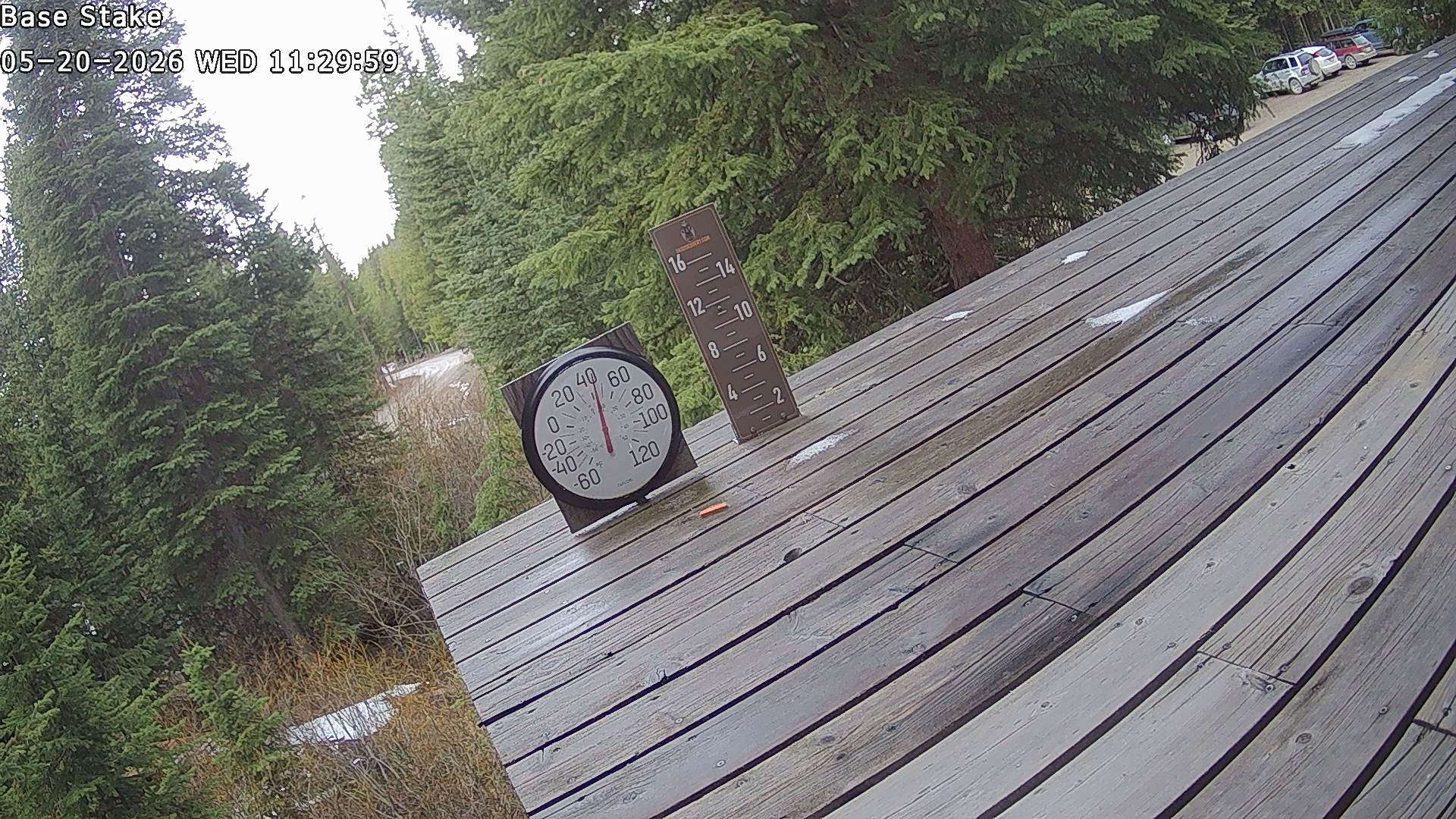 Discovery snow stake, measured 0.0 inches