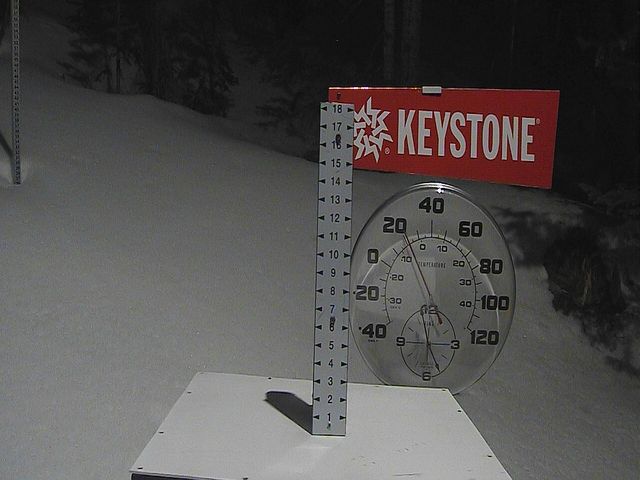 Keystone snow stake, measured 0.0 inches